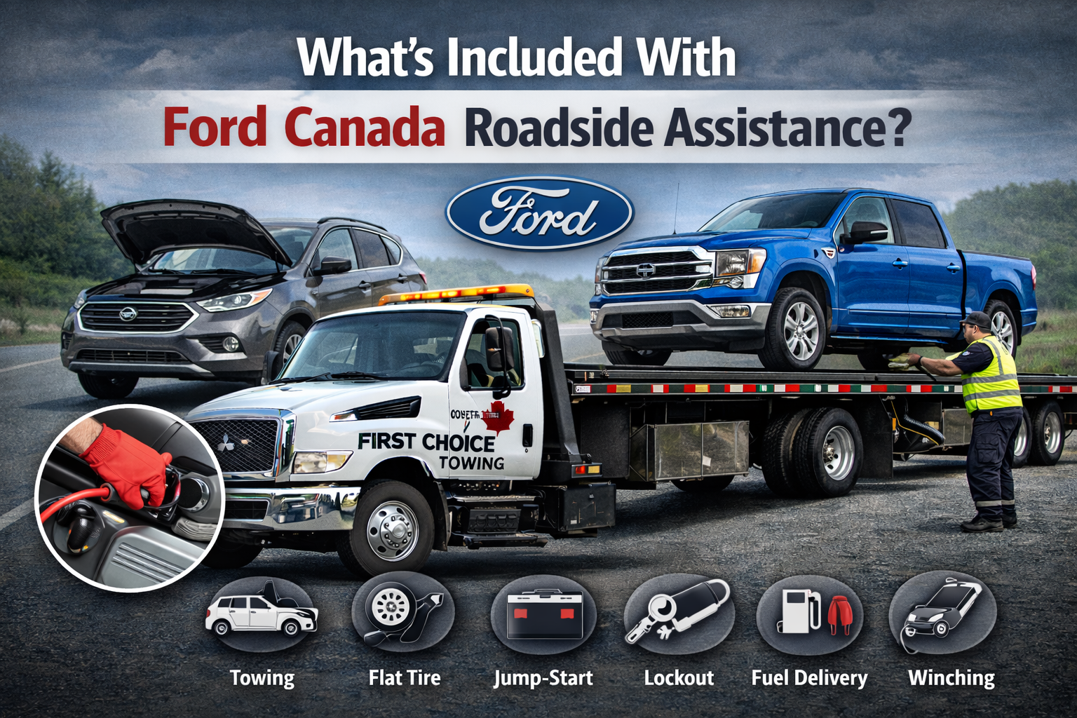 What’s included with Ford Canada roadside assistance?